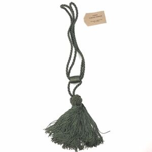 Set of‎ 2 Green Curtain Rope Tassel Tie Backs w/ 6.5" Tassels Tasseled Tie Back